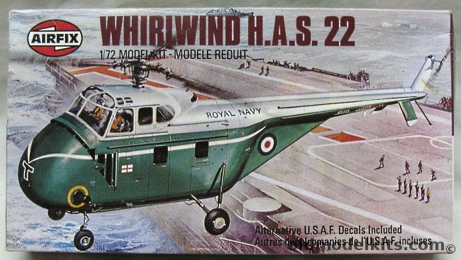 Airfix 1/72 Sikorsky H-19B or Westland Whirlwind HAS Mk22 - USAF or Royal Navy, 9 02056 plastic model kit